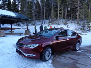 The 2015 Chrysler 200C AWD at Bear Lake in Rocky Mountain National Park. (Bud Wells photos)