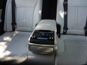 Rear-seat controls for reclining seatbacks, climate control.