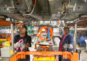 Inside the Detroit-Hamtramck Cadillac assembly plant, where the new CT6 will be built. (Cadillac photo)