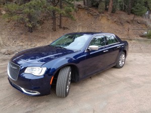 The 2015 Chrysler 300C Platinum sedan in Four Mile Canyon, west of Boulder. (Bud Wells photo)
