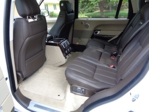 Added length created spacious second row in Range Rover LWB.
