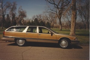The last “great” (as in size) station wagon based in the U.S. was the 1996 Buick Roadmaster, 218 inches in length.