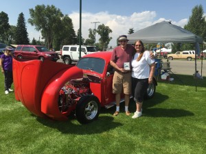 Their customized 1961 Volkswagen Beetle V-8 brought “best of show” honors to Gary and Kathee Thompson of Montrose. 