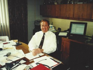 Bob Penkhus at his desk in Colorado Springs. (Bud Wells photo)