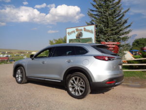 The Mazda CX-9 crossover at Terry Bison Ranch on Colorado/Wyoming line. (Bud Wells photo)
