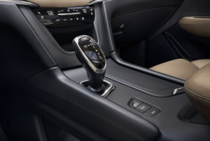 The electronic shifter in the new XT5. (Cadillac)